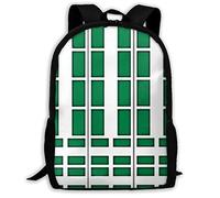 L'Uso Quotidiano Zaino Per Le Scuole Nigeria Flag Tattoo Zaino Per La Scuola Unisex Zaino Universita Per Escursionismo, Trekking, Adulti, 42X32X14Cm