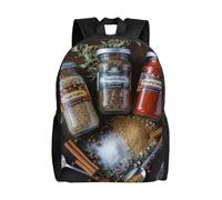 L'Uso Quotidiano Zaino Per Le Scuole Various Seasonings Borse Da Scuola Unisex Backpack Per Studenti, Trekking, Adulti, 42X32X14Cm
