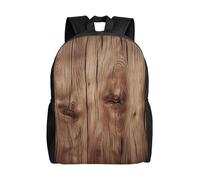 L'Uso Quotidiano Zaino Per Le Scuole Wood Grainhigh Zaino Università Casual Borsa Da Viaggio Per Trekking, Studenti, Escursionismo, 42X32X14Cm