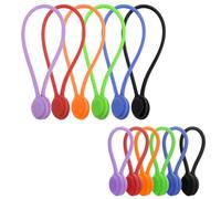 Lusofie 12 Pezzi Fascette Magnetiche Fascette Fermacavo Riutilizzabili Silicone Fascette per Raggruppare e Organizzare Cavi Organizzatori Cavi per Ufficio Scuola Casa (6 Lunghi e 6 Corti)