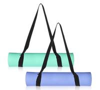 Lusofie 2 cinghie regolabili per lo yoga, per il trasporto multiuso, per lo yoga, per lo yoga, per riporre e organizzare il tappetino da ginnastica, tappetino sportivo di tutte le dimensioni (nero)