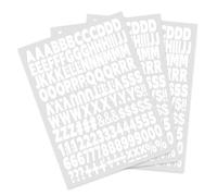 Lusofie 3 Fogli Scritte Termoadesive 2,5 cm Lettere e Numeri Termoadesivi 0-9 Scritte Termoadesive Lavabili per Abbigliamento Sportivo Magliette Decorazioni Artigianali Fai da te (Bianco)