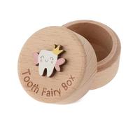 Lusofie Porta Dentini da Latte Scatola per Fatina dei Denti Scatola Porta Dentini da Latte in Legno Intagliato 3D per Scatola dei Denti da Latte per Bambini Regalo di Compleanno