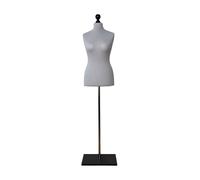 LUSORIA Manichino da sarto, busto femminile grigio/nero (lunghezza 40/42)