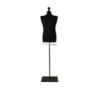 LUSORIA - Manichino da sartoria, maschio, con supporto per pantaloni, colore: nero/nero