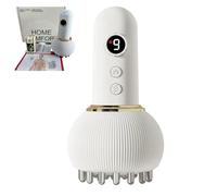 Lussara 4-in-1 Lymphatic Drainage Massager, Lymphatic Drainage Massager for Legs, Arms & Belly Anti-Cellulite, Lipedema Massage Drainages Tool (white,Meridian brush)