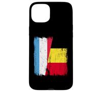 Lussemburgo Belgio Mezza Bandiera Lussemburghese Maglia Belga Custodia per iPhone 15 Plus