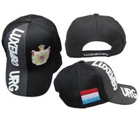 Lussemburgo Paese Bianco Nero Lettera Crest Toppa Sul Lato Ricamato Cappello