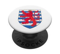 Lussemburgo Scudo Medievale Roude Leiw Stemma Blazon PopSockets PopGrip Adesivo