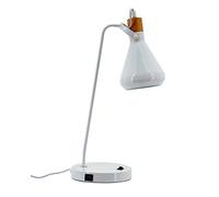 Lussiol 233782 Poster, Lampada da Scrivania, Metallo, Bianco, L 45 x H 59 cm