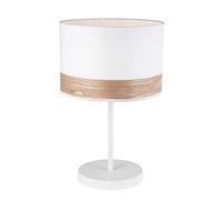 Lussiol 233788 Poster, Lampada Decorativa, Metallo, 40 W, Bianco/Naturale, ø30 x H49 cm