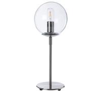 Lussiol 233827 Poster, Lampada Decorativa, Metallo/Vetro, 15 W, Argento, ø19 x H52 cm