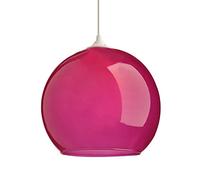 LUSSIOL 250150 Sospensioni per illuminazione interna, Vetro, Lampone