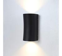 LUSSIOL Applique da Parete Interno/Esterno Ruby, Nero