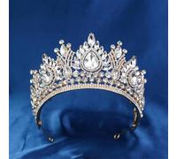 Lusso Alto Colori Dorati Cristallo Corona di Nozze Donne Banchetto Tiaras Party Accessori Per Capelli Oro Bianco