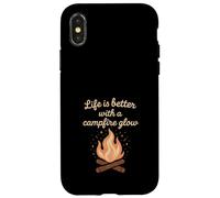 Lusso Camping Glam Life Nature Retreat Adventure Gift Custodia per iPhone X/XS