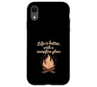 Lusso Camping Glam Life Nature Retreat Adventure Gift Custodia per iPhone XR
