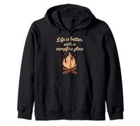 Lusso Camping Glam Life Nature Retreat Adventure Gift Felpa con Cappuccio