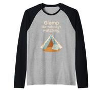 Lusso Camping Glam Life Nature Retreat Adventure Gift Maglia con Maniche Raglan
