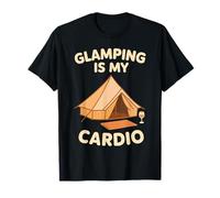 Lusso Camping Glam Life Nature Retreat Adventure Gift Maglietta