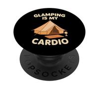 Lusso Camping Glam Life Nature Retreat Adventure Gift PopSockets PopGrip Adesivo