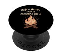 Lusso Camping Glam Life Nature Retreat Adventure Gift PopSockets PopGrip Adesivo