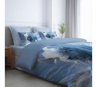 Lusso Confortevole Set Copripiumino - Morbida, Facile Da Pulire, Non Si Stira Copripiuminis - Bianco - Matrimoniale Copripiumini(240 x 260) - Fantasy Bisonte Neve Contemporaneo