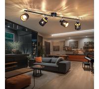 Lusso Coprire Lampada Velluto Faretti Spot Nero Lavoro Camera Corridoio Luce Oro [EEK: Non valutato]