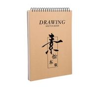 Lusso Dorato Copertina rigida Sketch Pad Notebook Pagine ispessite per la pratica della pittura Disegno Carta Sketch Pad Acquerello Notebook