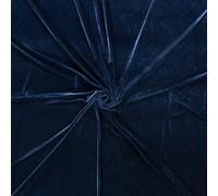 Lusso Elasticizzato Lucido Velluto Tessuto Stoffa - Cobalto