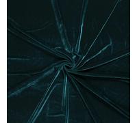 Lusso Elasticizzato Lucido Velluto Tessuto Stoffa - Verde Scuro