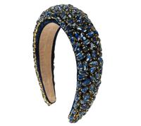 Lusso Industria Pesante Delle Donne Pieno Diamante Cerchio Dei Capelli Barocco vello Spugna Accessori Per Capelli Brillante Hairband