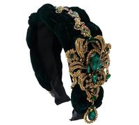 Lusso Industria Pesante Fasce Flanella Tessuti Accessori Per Capelli Delle Donne Cristallo Fiore Nappa Hairband