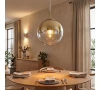 Lusso LED Appesa Soffitto Luce Dormire Ospiti Camera Vetro Sfera Pendolo Lampada