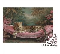 Lusso leopardato1000 Pezzi Impossibili Per Adulti, Giochi, Regali, Sfide Per BambiniStile artistico vintage52x38cm/1000pcs