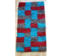 Lusso Multicolore Patch Super Soft Lungo Pila Tappeto Shaggy Non Perde Peli