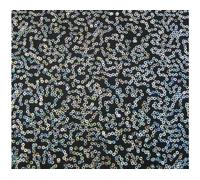 Lusso Paillettes Abbigliamento Danza Elasticizzato Tessuto Stoffa - Nero Argento