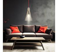 Lusso Pendolo Lampada Appesa Coprire Studio Luce Vetro Trasparente Cromo Faretto