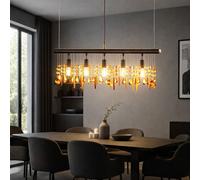 Lusso Pendolo Lampada Ess Camera Ambra Colori Cristallo Appesa Coprire Luce [EEK: Non valutato]