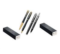 Lusso Penna Set Nero W Oro & Cromo Urban Im a Sfera / Penna a Sfera