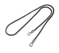 Lusso Piccola Borsa A Forma Di Serpente Catena Osso Cross-Span Metallo Coperto Catena Sostituire Le Donne Borse Cinghie Sostituzione, Gun Black#6 Centimetri 1.2 Me