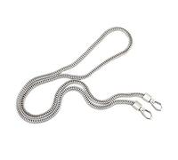 Lusso Piccola Borsa A Forma Di Serpente Catena Osso Cross-Span Metallo Coperto Catena Sostituire Le Donne Borse Cinghie Sostituzione, Argento#6 Centimetri 1.2 Me