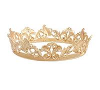 Lusso regina re corona d'oro matrimonio festa nuziale concorso prom per compleanno Natale Natale Halloween regali di San Valentino Tiaras