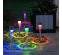 Lusso RGB LED 5er Set Lampada per Esterni Plug IN Luci Grundstückstrahler Cambia