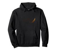 Lusso Silenzioso: Elegante Design con Piume per Eventi di Alto Livello Felpa con Cappuccio, Unisex per Adulti, Nero, L