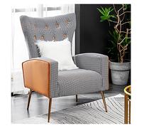 Lusso Stile Nordico Divano Singolo Sedile con Schienale per Soggiorno Sedia Morbida Luce Moderna per Mobili Casa e Balcone Poltrona Colore Pied de Poule