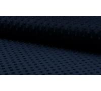 Lusso Super Morbide Fossetta Tenero Morbido Pile Tessuto Stoffa - Blu Scuro