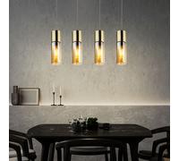 Lusso Vetro Appesa Pendolo Coprire Lampada Amber Ess Camera Cucine Ottone Opaco [EEK: Non valutato]