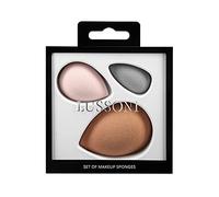 T4B LUSSONI Set 3 Pezzi Spugnette A Goccia Make up Large, Medium, Mini Beauty Blender Trucco Viso Professionale, Varie Misure