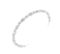 Lussuosa fascia per capelli fatta a mano con strass e perline, resistente, comoda da indossare per la sera, elegante accessorio per capelli